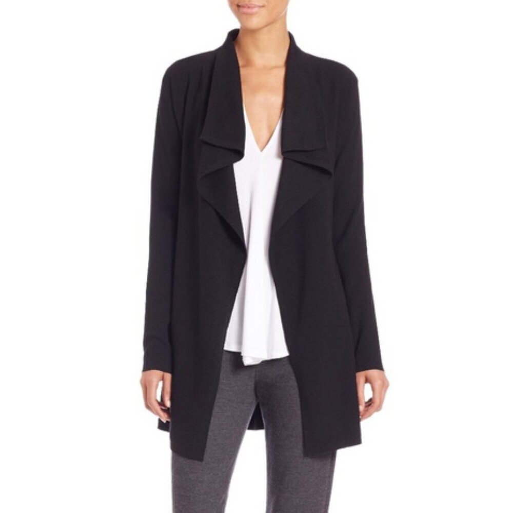 Theory "Trincy Evian Stretch" Cardigan in Black, size medium